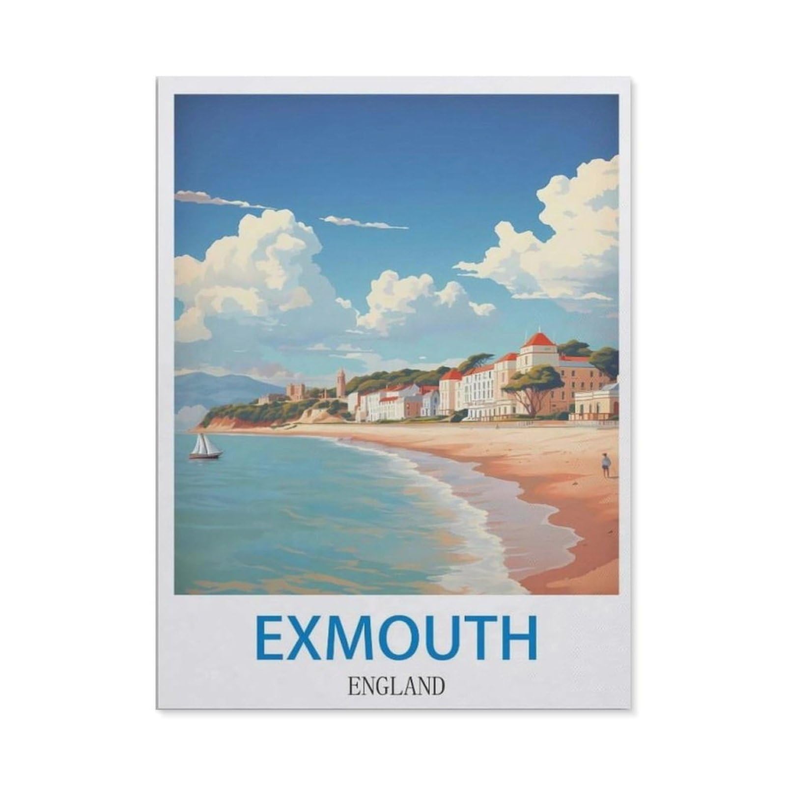 BEAYODKP DIY 5D Diamond Painting，Exmouth England（30x40cm）