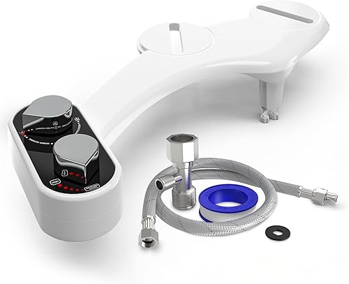 Miniatura 8 de CLEAR REAR - El accesorio de inodoro para bidé Buttler paquete de 1 pulverizador mecánico no eléctrico de fácil instalación boquilla de autolimpieza
