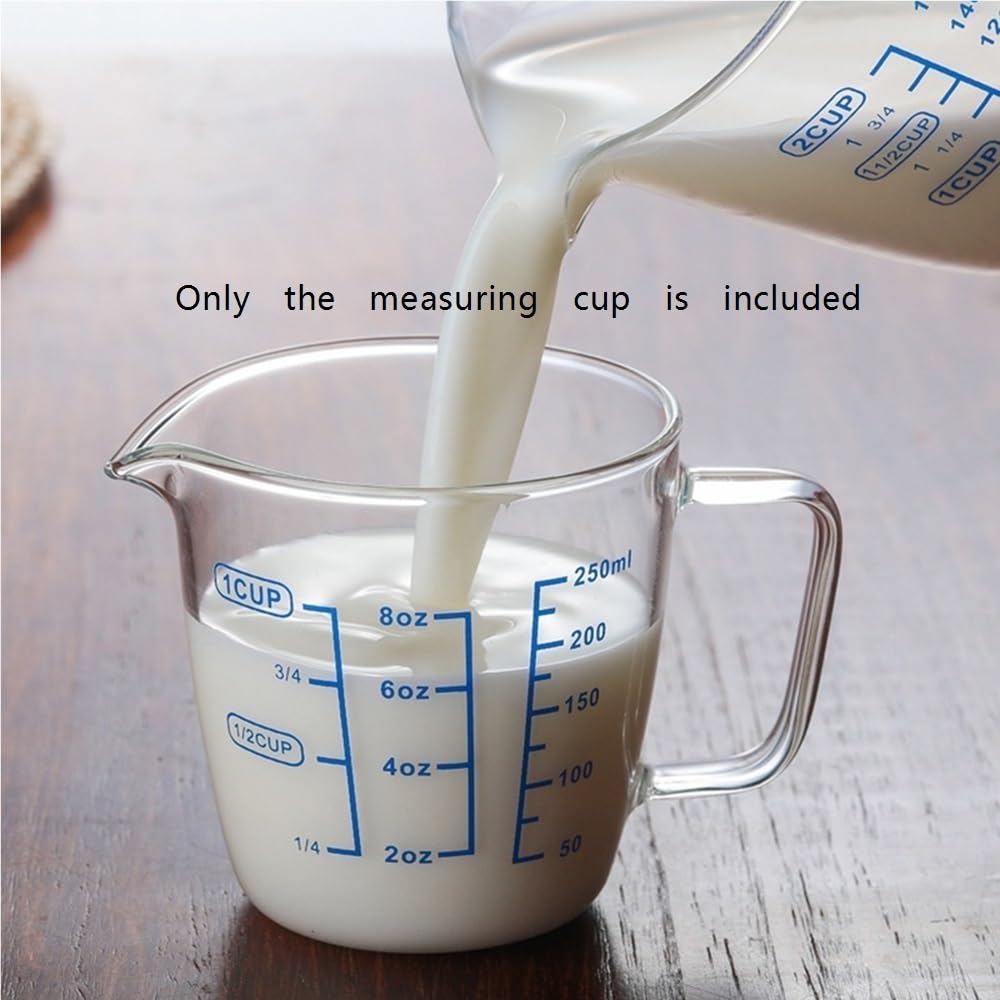Tasse à mesurer en verre haute teneur borosilicate 250 ml