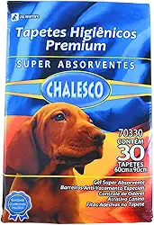 Chalesco Tapete Higiênico Premium para Cães com 30 Unidades