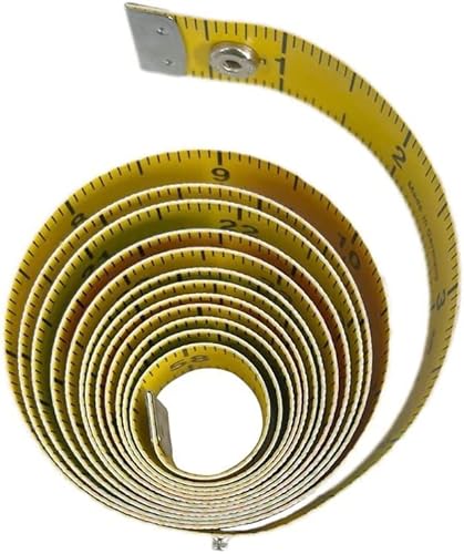 شريط قياس ناعم من سكاي تاتش بطول 150 سم، لقياسات الجسم والأقمشة والخياطة والحياكة والمنسوجات المنزلية والحرف اليدوية مع إغلاق بزر كباس، وجانبين