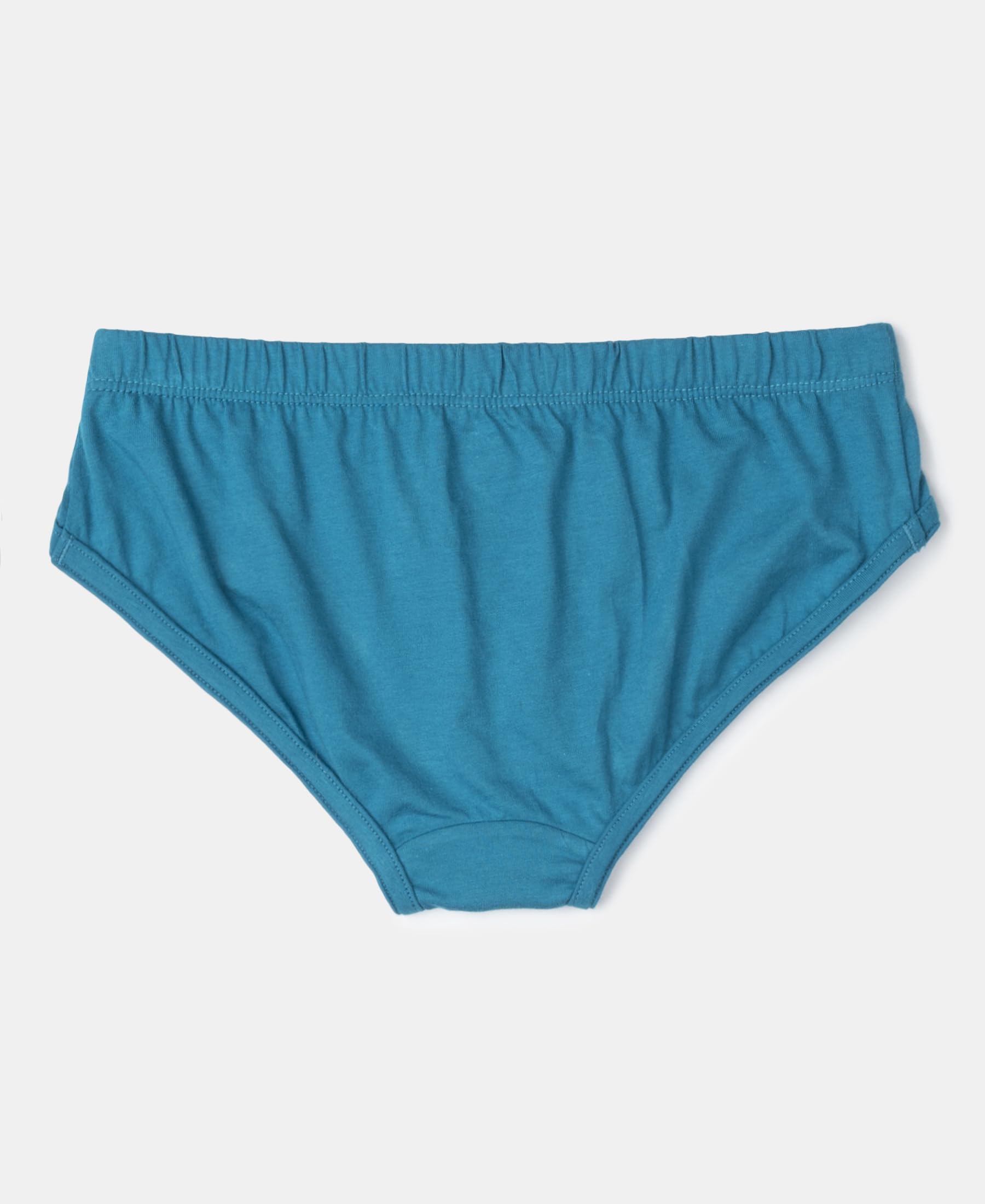 Jockey 3035 Boys Super Combed Cotton Solid Brief with Ultrasoft Waistband (Pack of 3)_Mandarin Orange, Navy & Ocean Depth_9-10 Yrs - Image 5 thumbnail