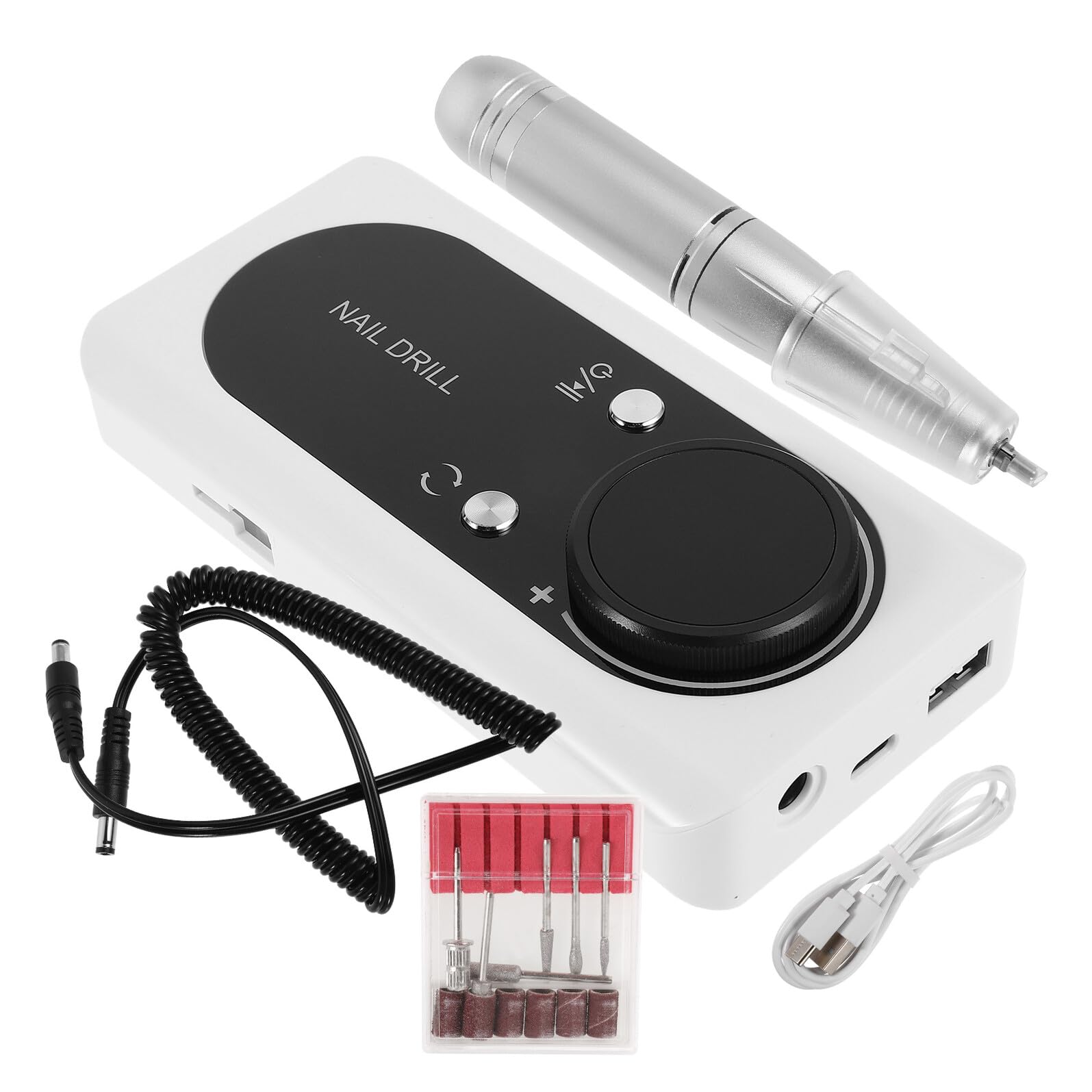 Taladro de Uñas Recargable Portátil Lima Eléctrica para Uñas Acrílicas y Gel Equipo Profesional para Salón de Manicura y Pedicura Herramienta Versátil para Cuidado