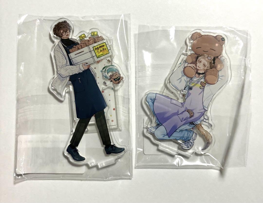 2点セット　森のくまさん、冬眠中。　アクリルスタンド　ハルチカ アクリルスタンド／アイリ×ノワ〈ハルチカ先生「森のくまさん