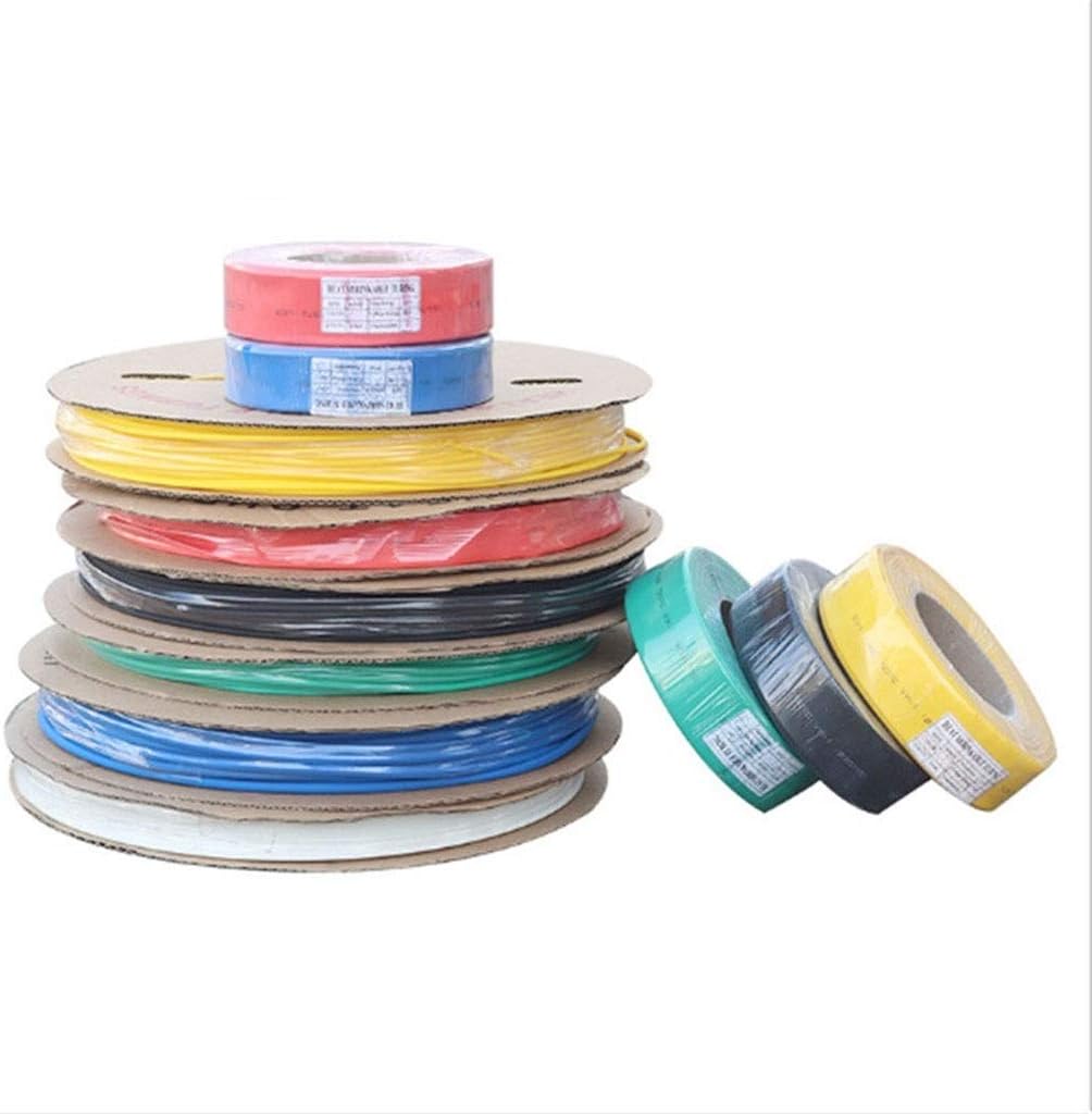 MDD 1meter 2:1 Heat Shrink Tube, Heatshrink Tubing Wire Sleeving Wrap Kits (Color : Yellow, Size : 100mm)