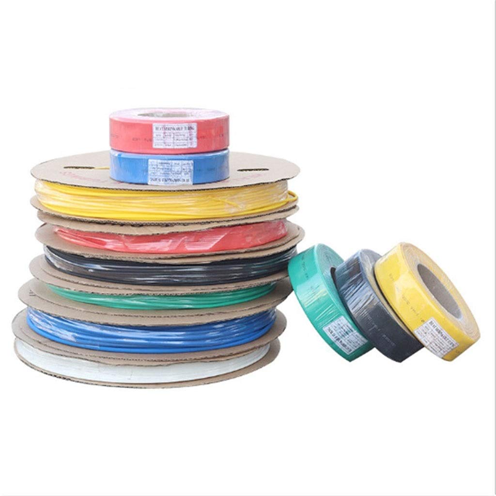 Tubo termorretráctil de PVC Tubo termorretráctil de PVC de 1 m, 2:1, Multicolor, Varios tamaños(BLU,40mm)
