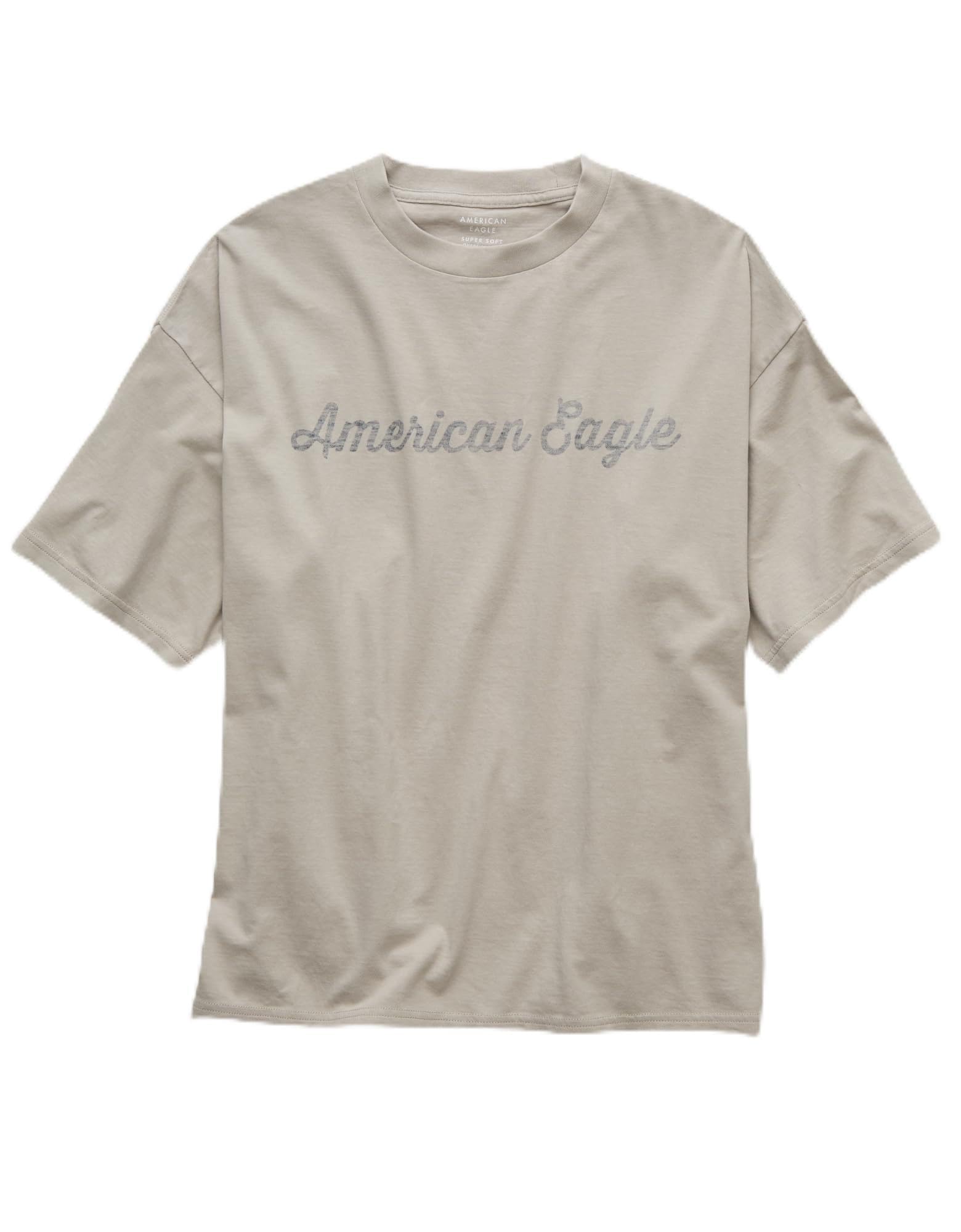 American EagleMen Oversized Pocket T-Shirt M Pink