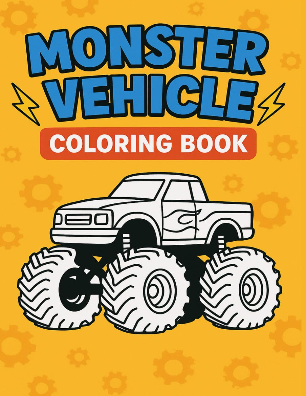 Monster Trucks Coloring Book for Children
