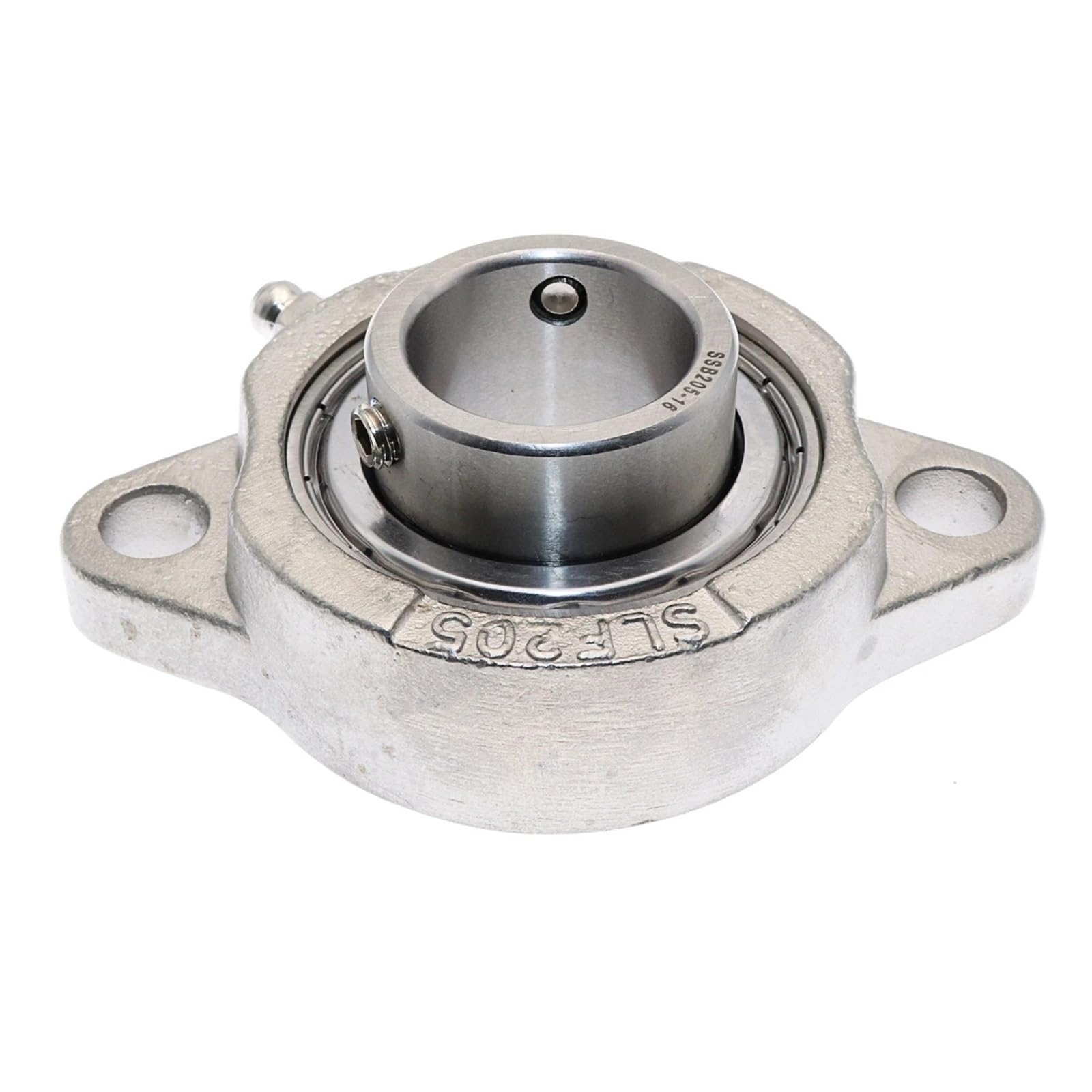 Peer Bearing UCC207-23 Cast Iron Cylindrical Cartridge Unit, Wide Inner Ring, Relubricable, Set Screw Locking Collar, Single Lip Seal, 1-7/16