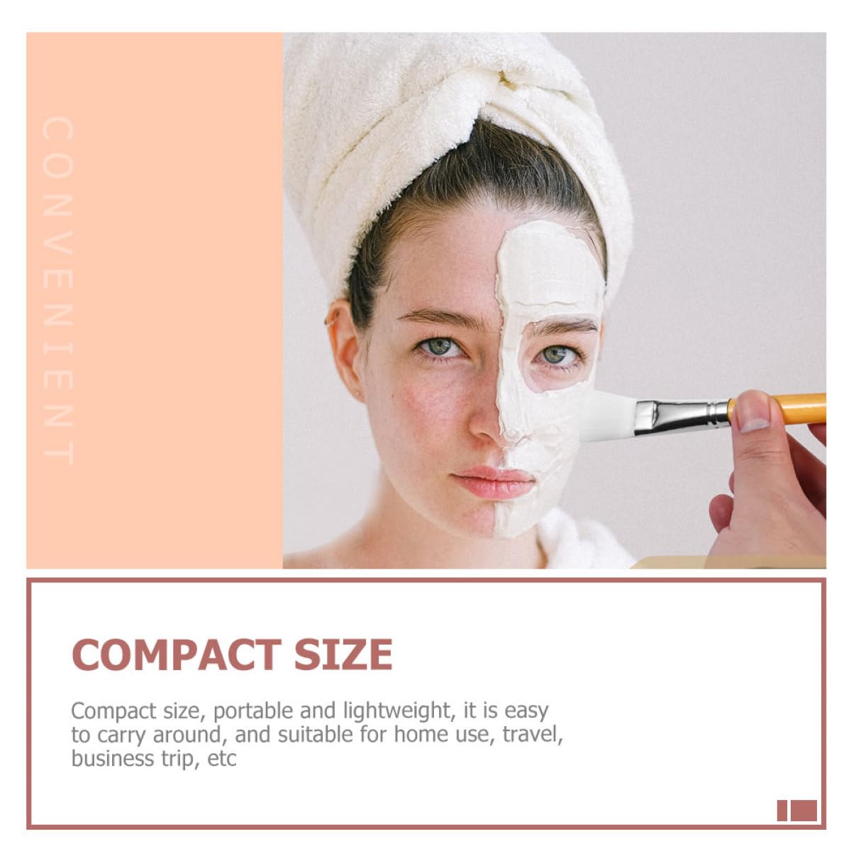 Set Pratica e Facile da Trasportare Ciotola per Maschera Viso in Legno Colore Casuale con Pennello e Spatola per Uso Professionale in Saloni di Bellezza e Viaggi
