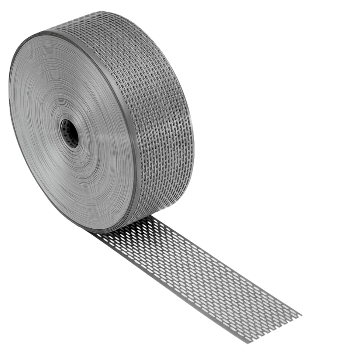 PVC Traufgitter 100 mm x 60lfm Lüftungsband Lüftungsgitter Vogelschutzgitter (Ziegelrot (RAL8004))