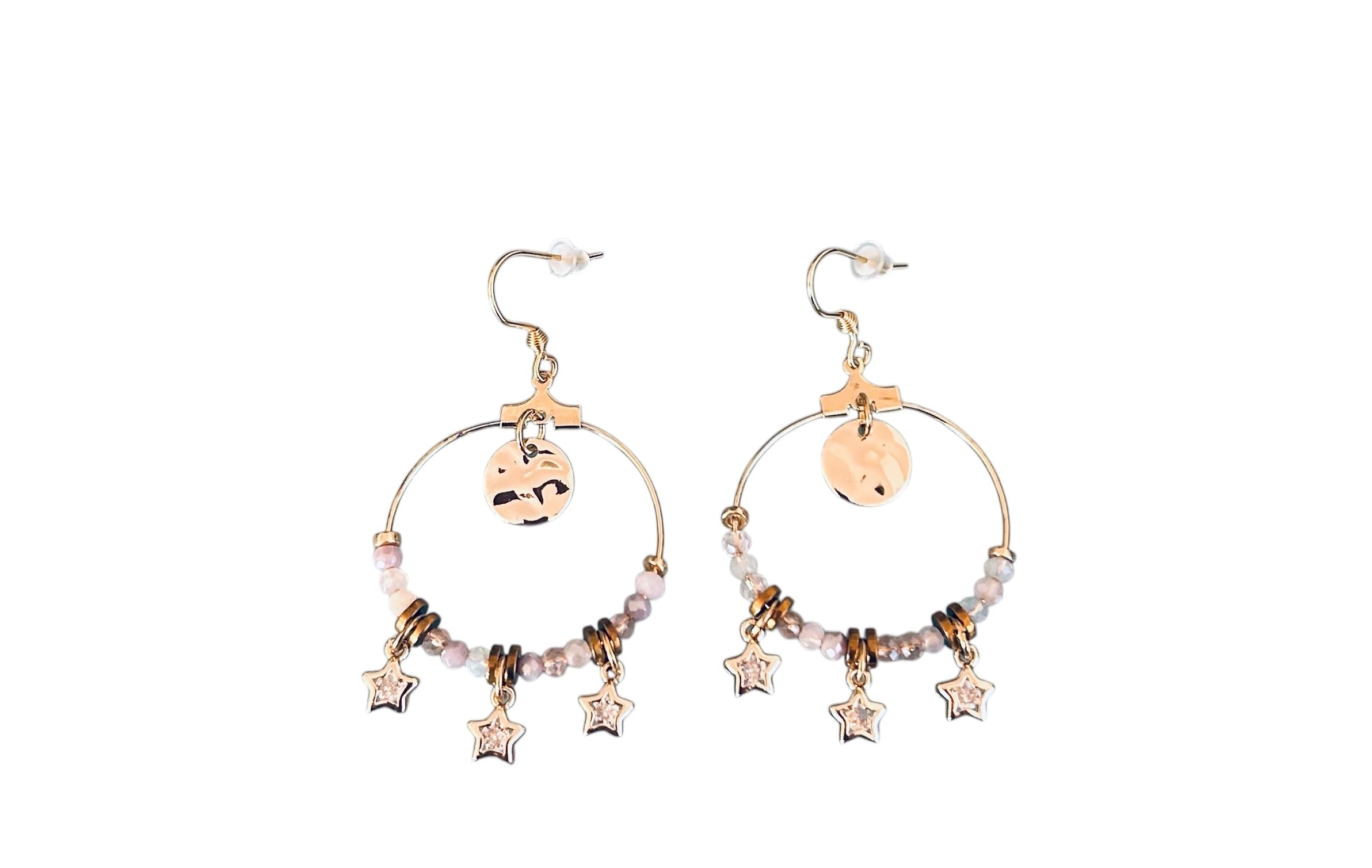 Pendientes bohemios de estrella dorada para looks de verano boho chic 8