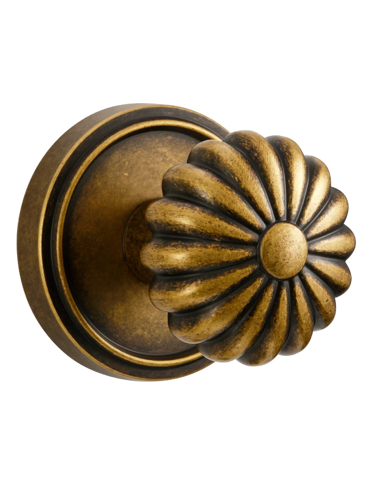 Antique Brass Door Knobs - Retro Privacy Handle -10