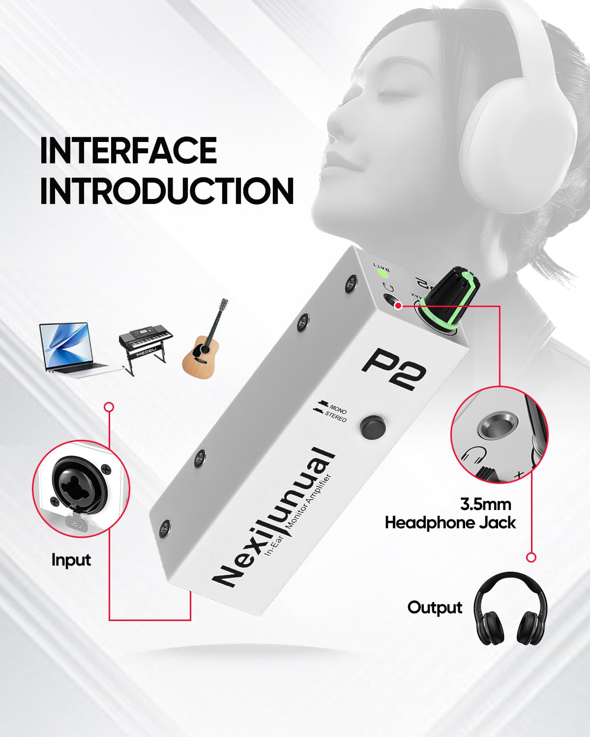 Amplificatore per cuffie personale P2