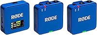 Vista 21 de RØDE Wireless GO II - Sistema inalámbrico de dos canales con micrófonos integrados, salidas analógica y digital USB, compatible con cámaras, Negro