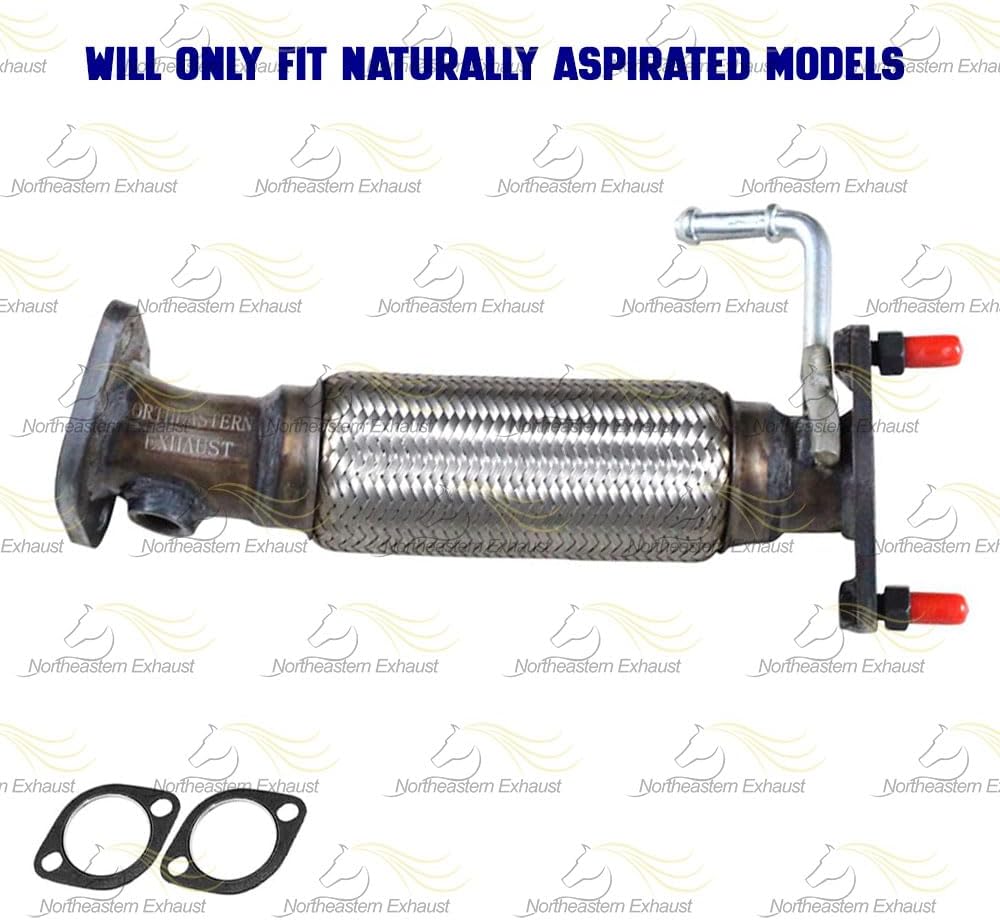 Exhaust Front Flex Exhaust Pipe Compatible for 2012-2017 Hyundai Veloster 1.6L | Stainless Steel | Northeastern Exhaust | Free Gaskets Included | Direct-Fit Replacement