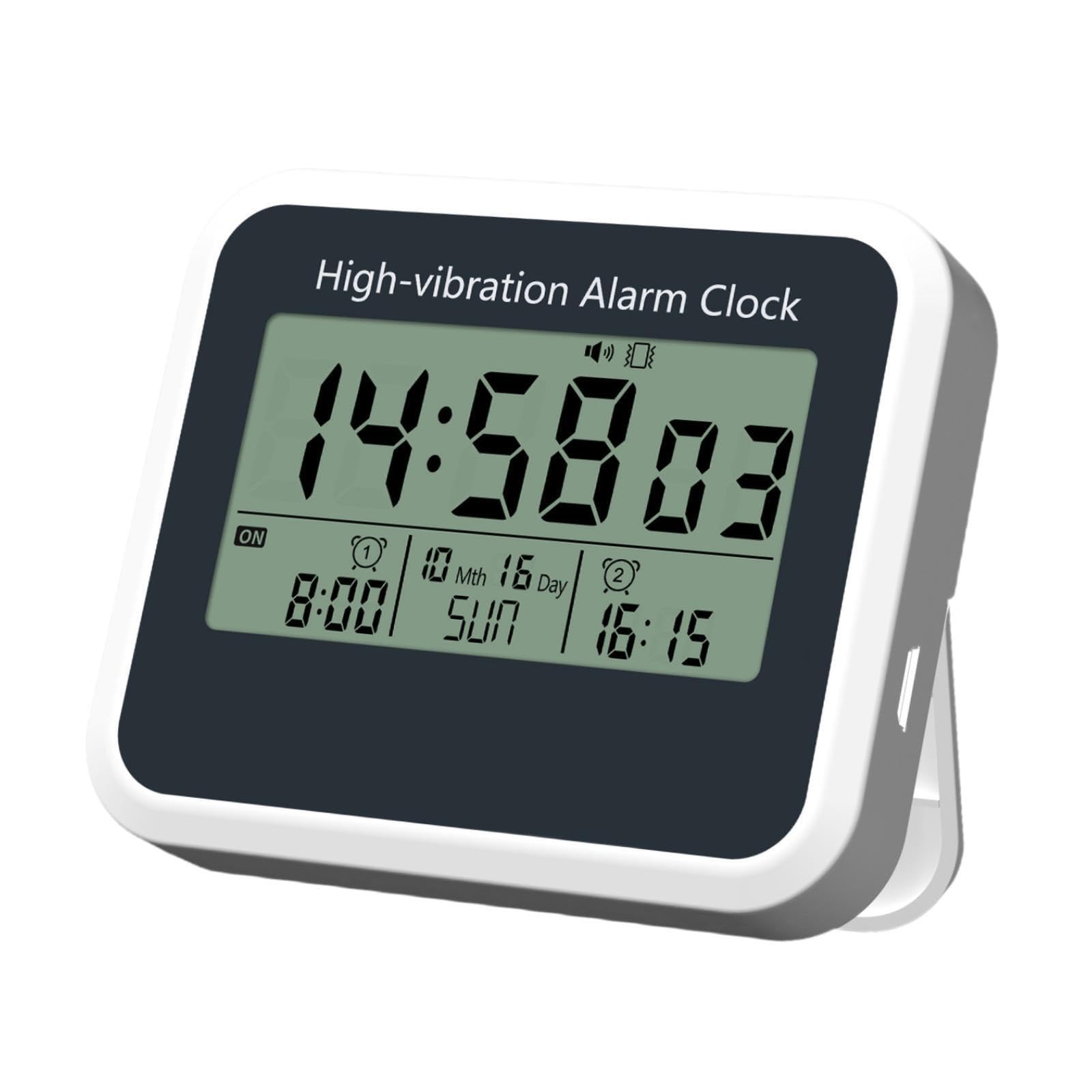 TWISAXC Silent Vibrating Alarm Clock With Digital Alarm And Large Number Bedside Clock Young Adults To Meet Different Needs Silent Vibrating Snooze Function