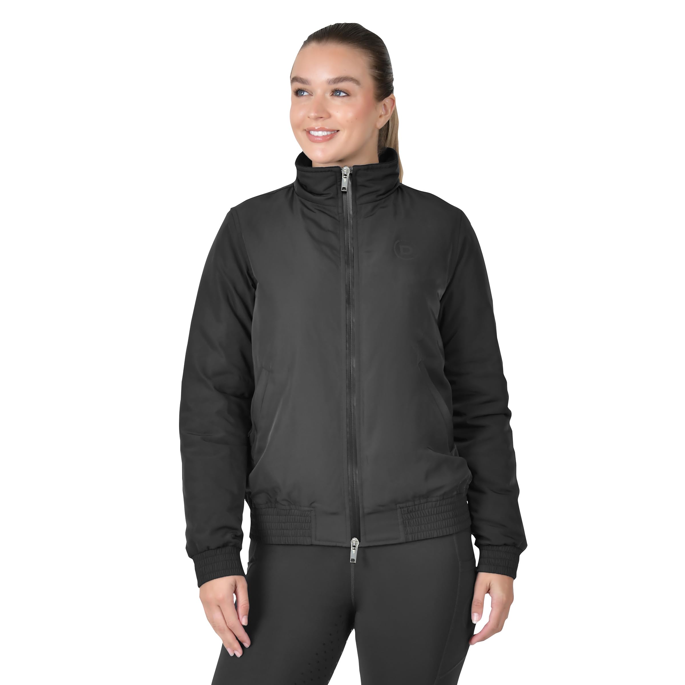 Dublin Women's Waterproof Windproof Long Sleeve Equestrian Jacket Black 16 (Xl)