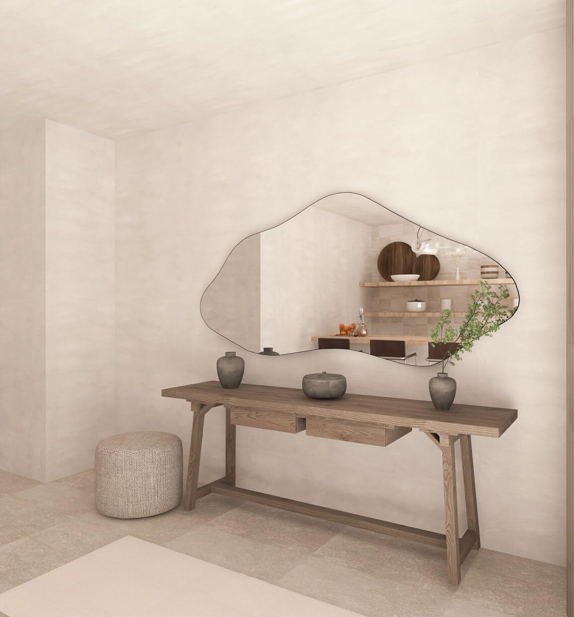 Amazon.co.jp: NORTH KAISER ウォールミラー | モダンな不規則な