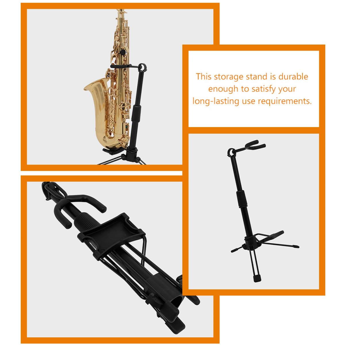 Didiseaon Soporte Eléctrico para Soporte De Trompeta Soporte para Oboe De Suelo Estante para Clarinete Soporte para Instrumentos Abdominales Instrumento De Viento Plegable