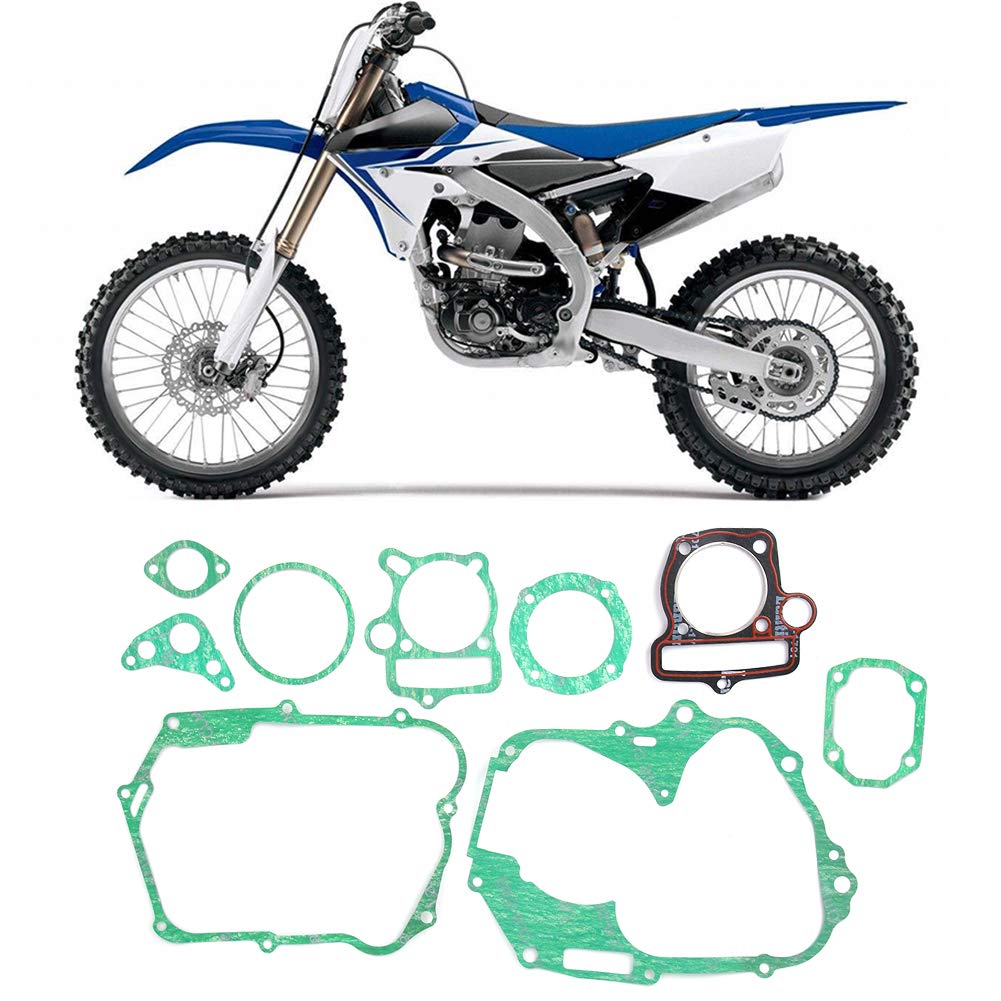 KIMISS Kit Guarnizioni Kit Motore, Pit Bike 140 Testa di Ricambio Yx140 Kit Guarnizioni Dirt Set Yx 150 Motore Moto Completo Adatto per Ricostruire Parti Giunto di Fascia Alta