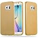 Produktbild Cadorabo Hülle für Samsung Galaxy S6 Edge - Hülle in Sternenstaub Gold  TPU Silikon und Hardcase Handyhülle im Glitzer Design - Hard Case TPU Silikon Schutzhülle