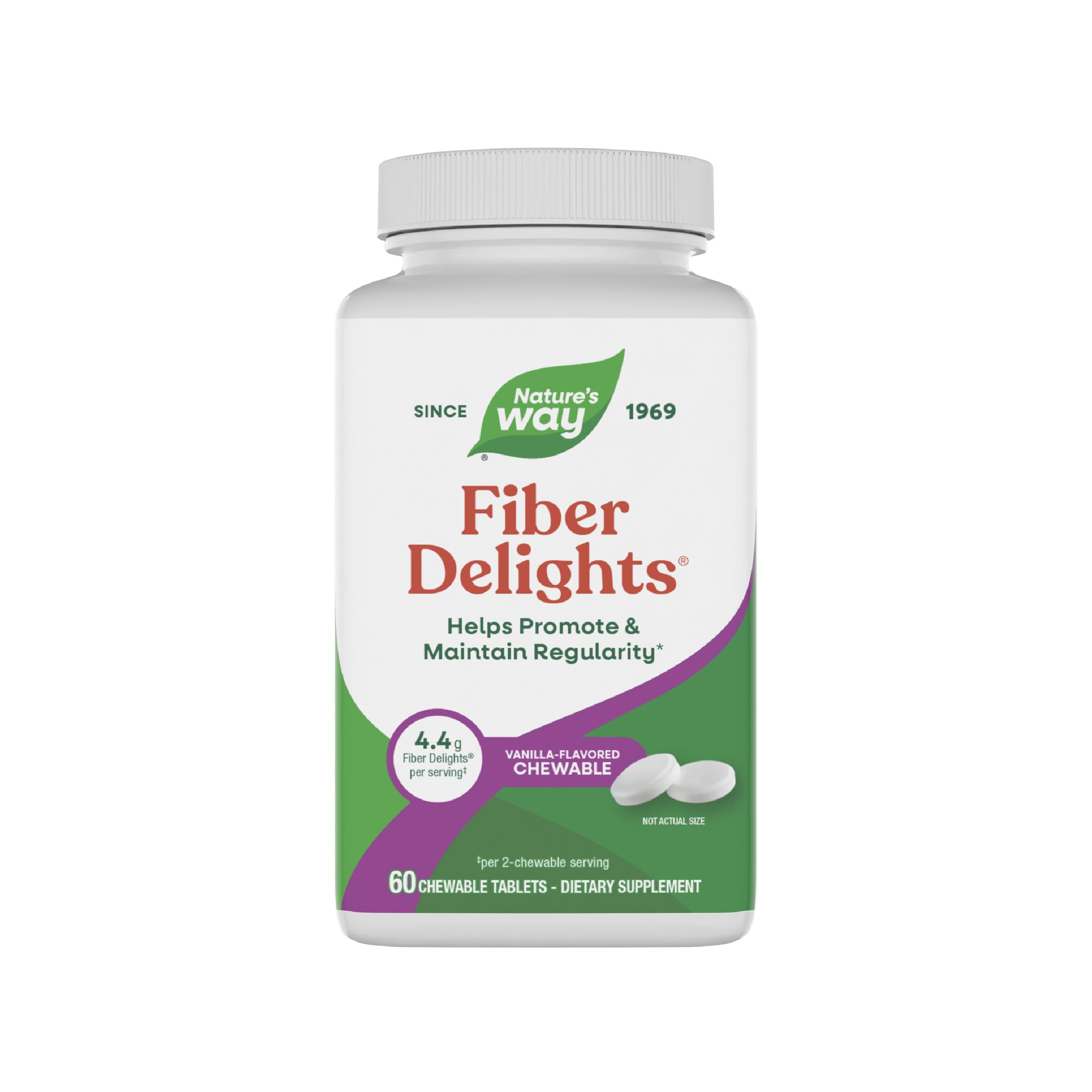 Nature's Way Fiber Delights, 4.4g of Fiber per Serving, 60 ct 1