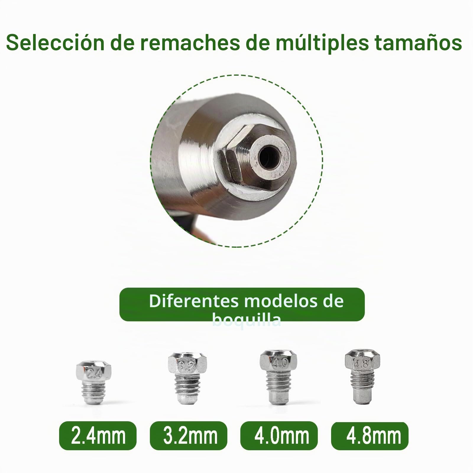 Adaptador de pistola de remaches, adaptador de pistola de remache eléctrica, accesorio de remache para taladro inalámbrico y eléctrico