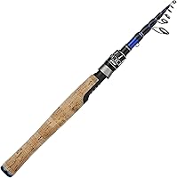 Vista 1 de EOW XPEDITE PRO Cañas de pescar telescópicas portátiles de fundición y spinning, 24T en blanco de carbono y punta de carbono sólido, mango