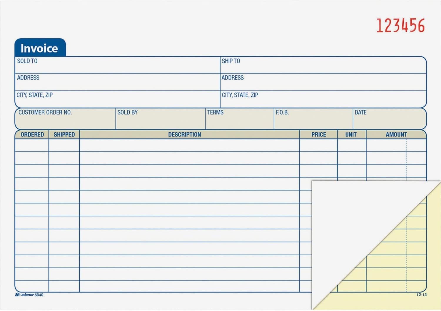 Amazon.com : Adams Invoice Book, 2-Part, Carbonless, 5-9/16 x 8-7/16 ...