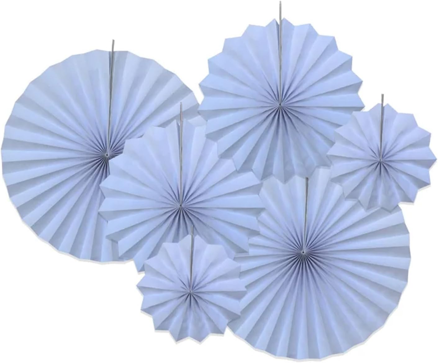 Hanging Paper Fans 4/10sets Hanging Round Paper Fan Party Wall Decorations for Autumn Spring Birthday Wedding Supplies for Weddings Birthdays(Multi-Colored,4sets)