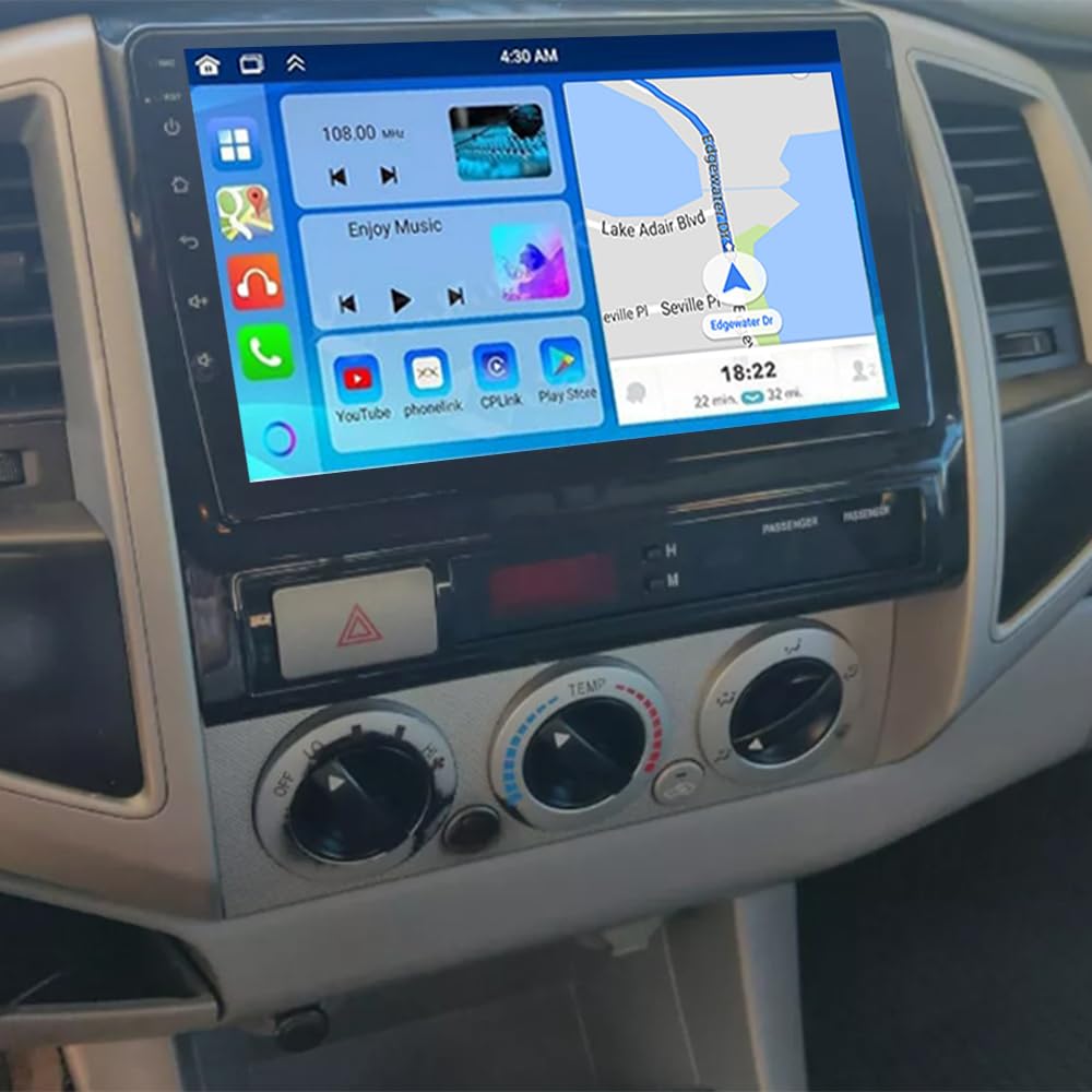 moseiny 9 inch Android 13 Radio for Honda Tacoma 2005-2013 Head Unit, 2+32G Touch Screen Radio Honda Tacoma Stereo Carplay Android Auto Double Din Stereo Bluetooth FM RDS AHD Backup Camera