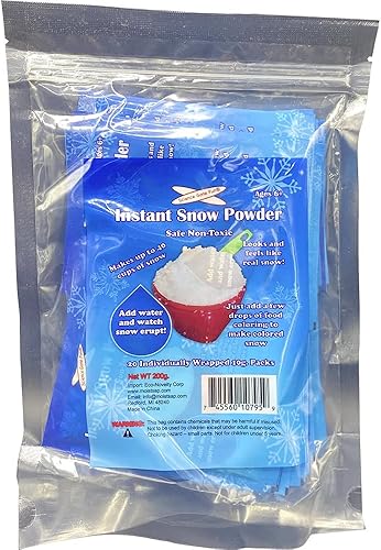 Miniatura 7 de 7.05 oz de polvo de nieve instantáneo harán alrededor de 80 tazas de nieve esponjosa al instante, marca