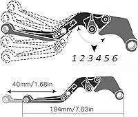Vista 4 de Motocicleta para Y&AMAHA XJ6 N / XJ6 Diversion 2009-2015 2010 2011 2012 2013 2014 motocicleta CNC freno embrague palancas mango de agarre