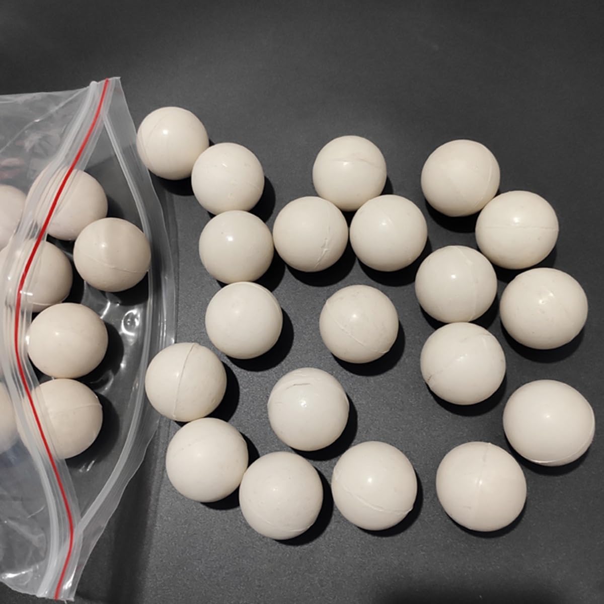 Vollgummibälle, 10–50 mm, weiße Hüpfbälle for Training und Industrie(50mmx10pcs)