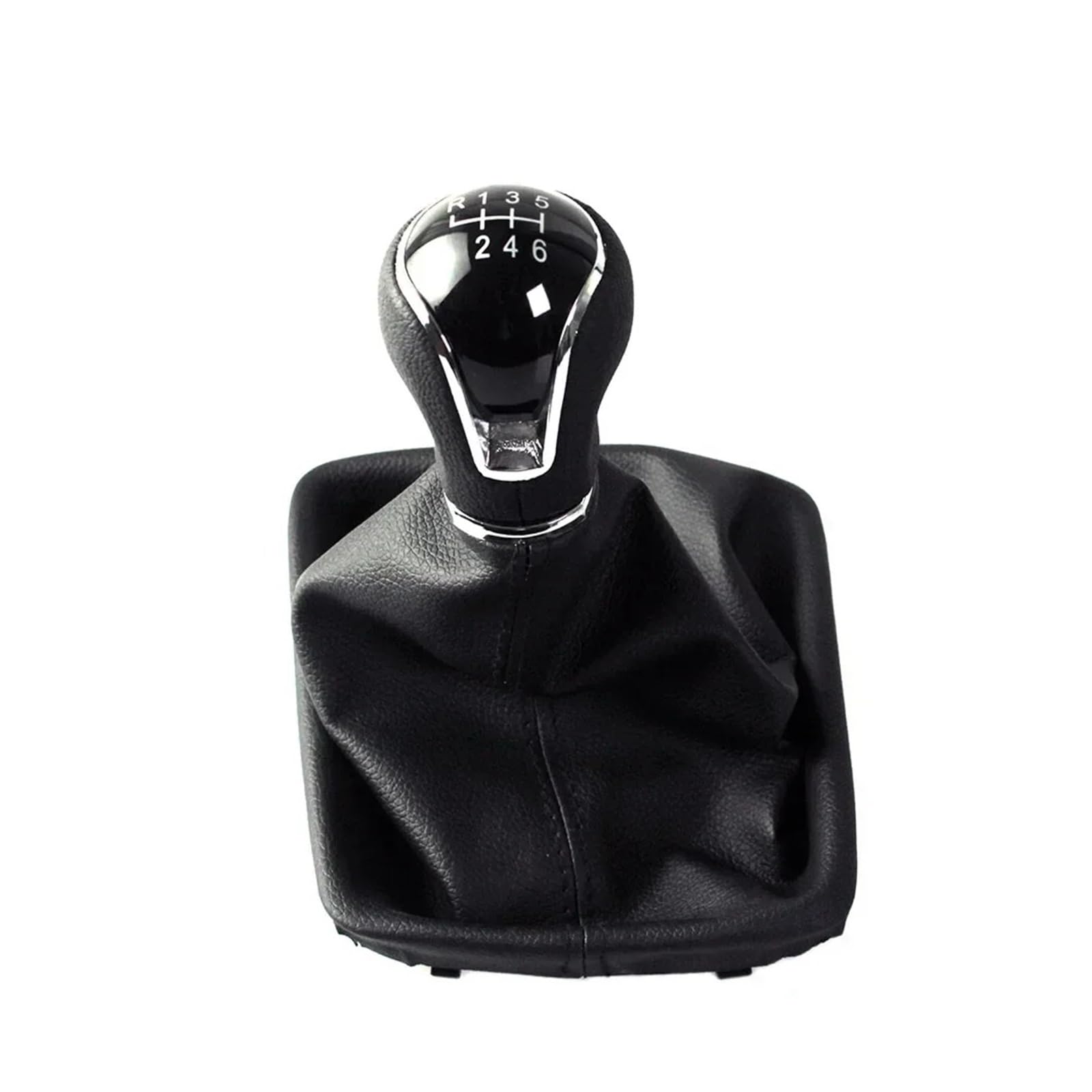 SAUANMNKTP Gearshift Knob for Seat Leon III MK3 2012-2020 5 6 Speed Gear Shift Knob Shifter Level Stick(6 Speed Black)