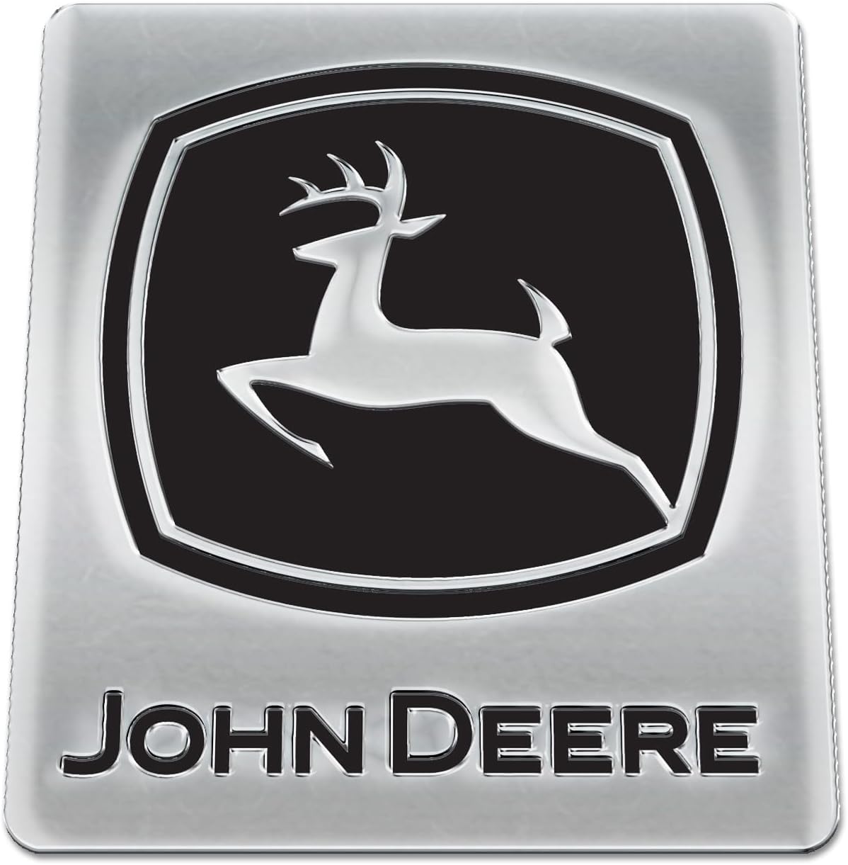 WinCraft Chrome Free Form Auto Emblem John Deere
