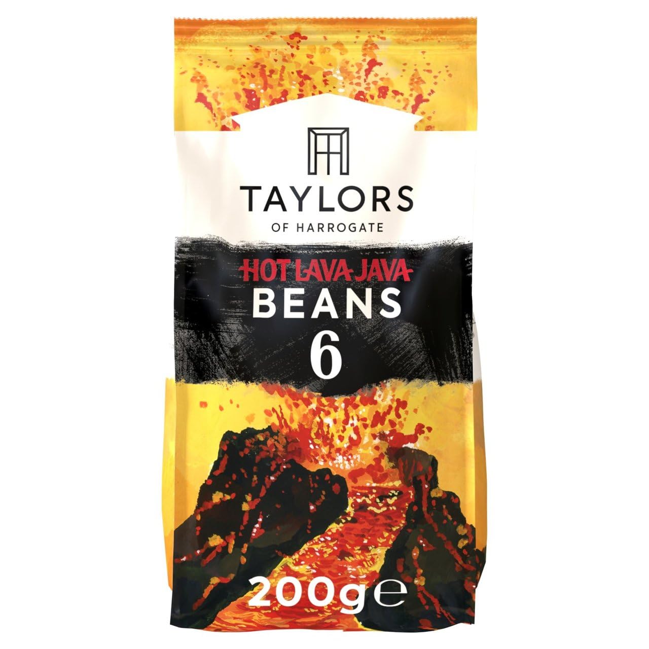 Taylors of Harrogate Hot Lava Java Coffee Beans 200 g (1-Pack)
