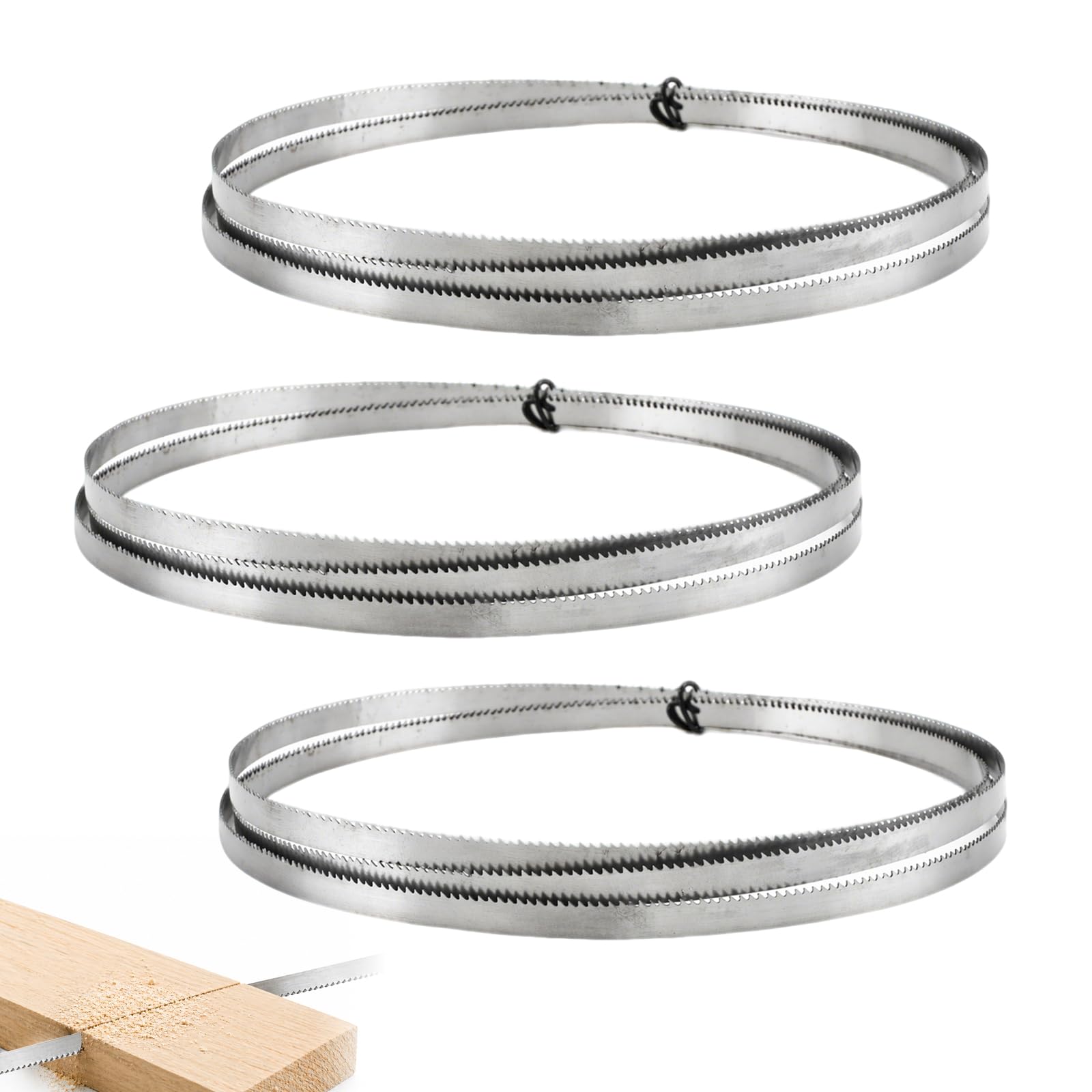 3PCS Bandsaw Blades Quality Saw Blades for Cutting Wood Plastic Acrylic Band Saw for Woodwork (1425 * 6.35 * 0.35 15T)