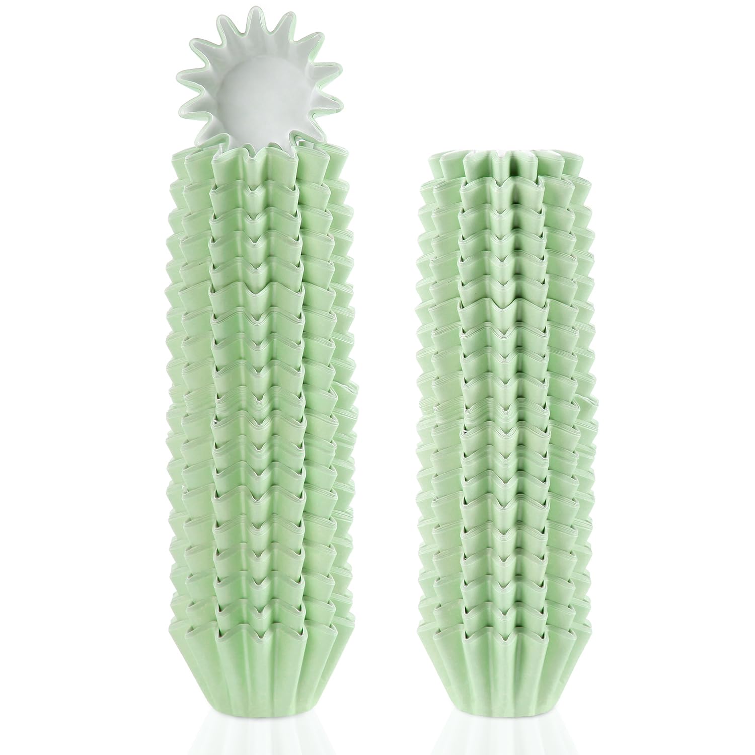 Quera 200Pcs Sage Green Grease-Resistant Mini Cupcake Liners Wedding Muffin Baking Cups Baby Shower Cupcake Wrappers for Wedding Birthday Holiday
