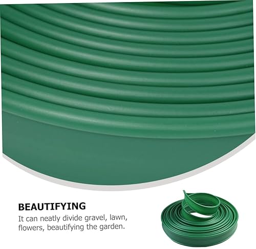 Miniatura 3 de GANAZONO 1 rollo de cinturón verde tira de jardinería bordes de jardín y borde borde borde al aire libre valla cinturón plástico césped ribete