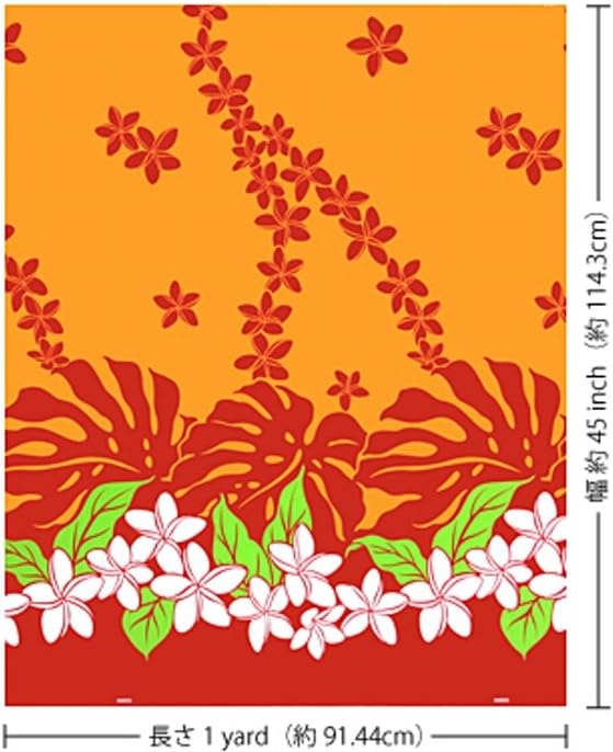 ご注文後作成開始 オレンジのプルメリアとモンステラ メーカー正規品 ハンドメイド Rspg Spectrum Eu