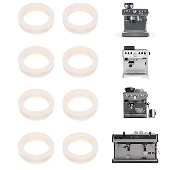 8Pcs Felt Washer Replacement for Breville Espresso Machine Grinders Espresso Machine Accessories Wool Ring Parts Compatible with BES870, BES878, BES880, BES980, BCG820 Models