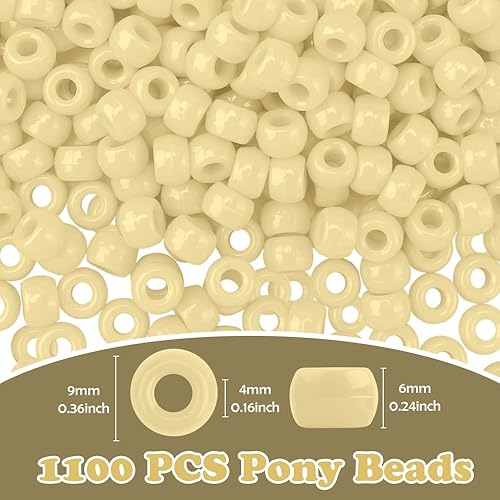 Miniatura 10 de 1100 cuentas de poni, kit de cuentas de pulsera de la amistad, cuentas para hacer joyas, cuentas para el cabello, cuentas para hacer pulseras,