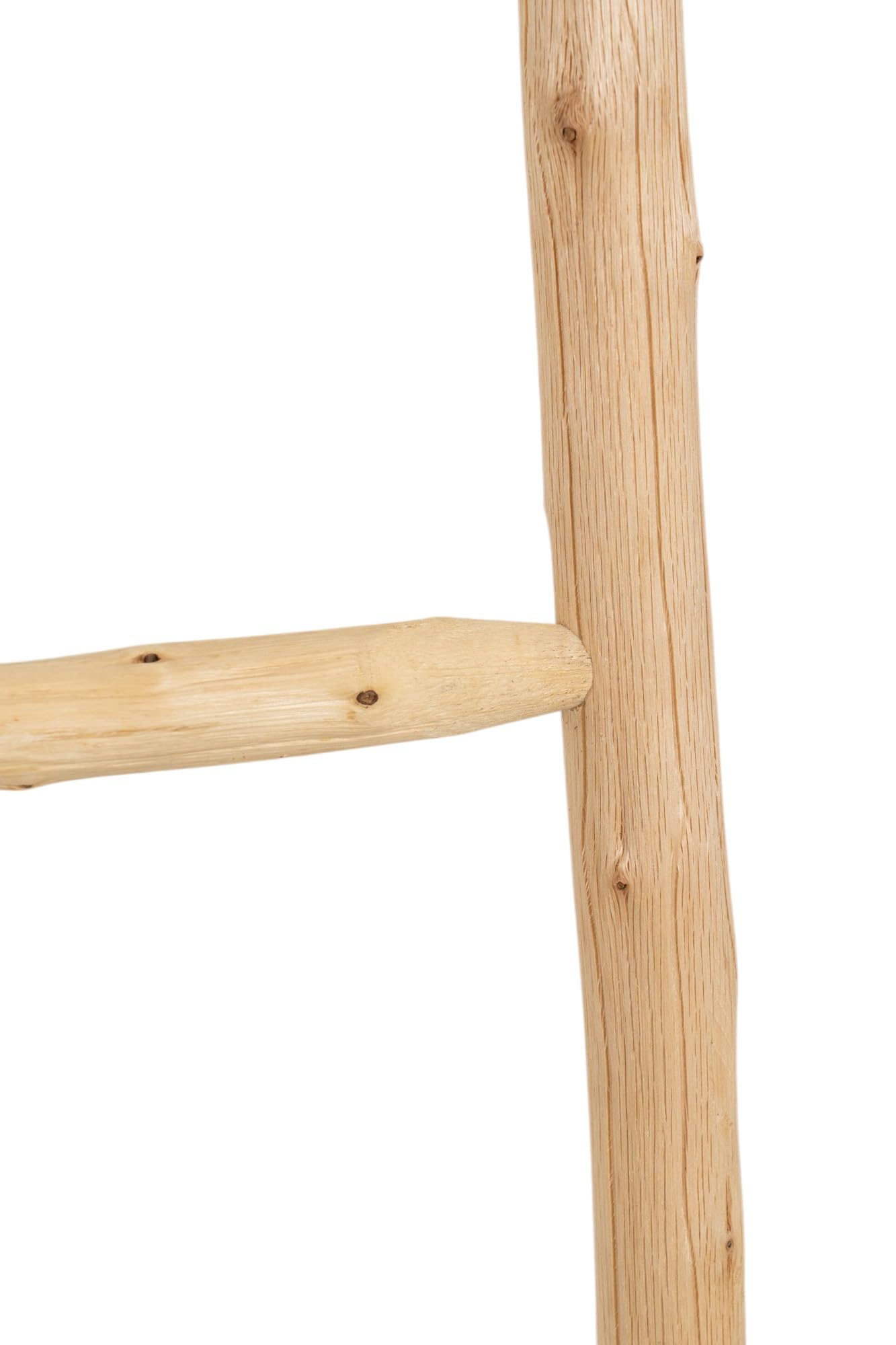 Biscottini Scaletta porta asciugamani bagno 168x36x3 - Scala Decorativa in Legno - Scaletta legno appendi asciugamani - Scala portasciugamani - Scaletta portasciugamani da parete Metallo, Bambu