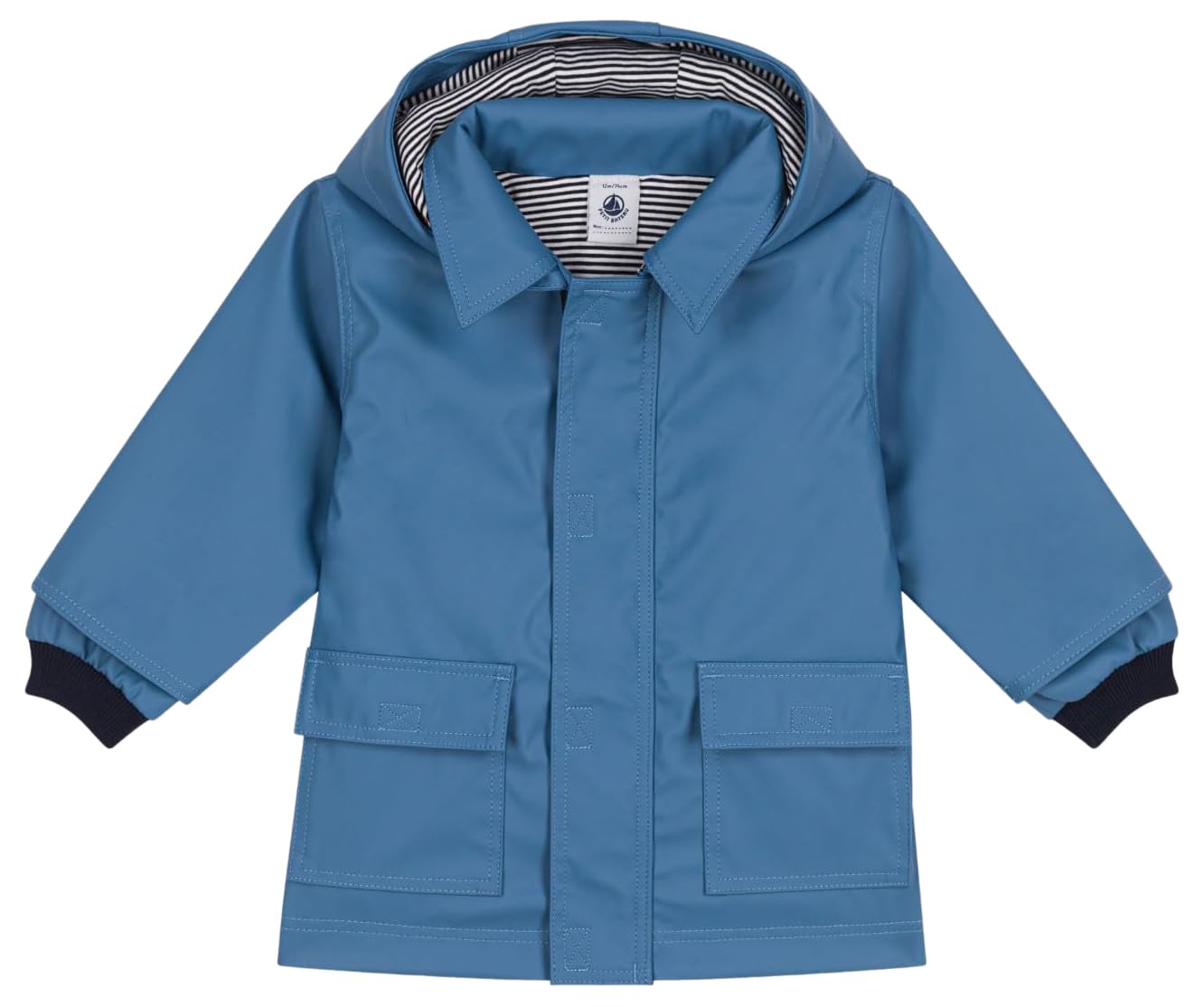 Produktbild von Petit Bateau Damen A089l Gewachster Mantel, Blau Smoking, XXS EU