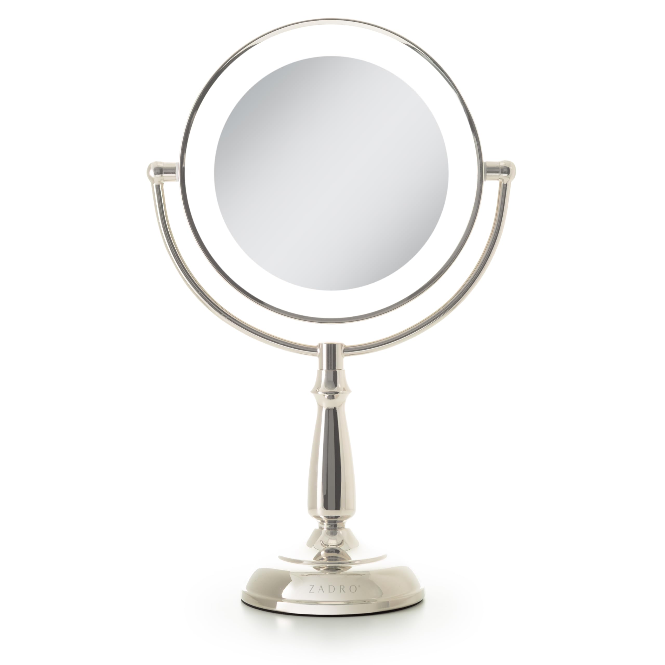 Miroir de maquillage lumineux Zadro fini les ombres et manques de précision grâce au zoom 10X
