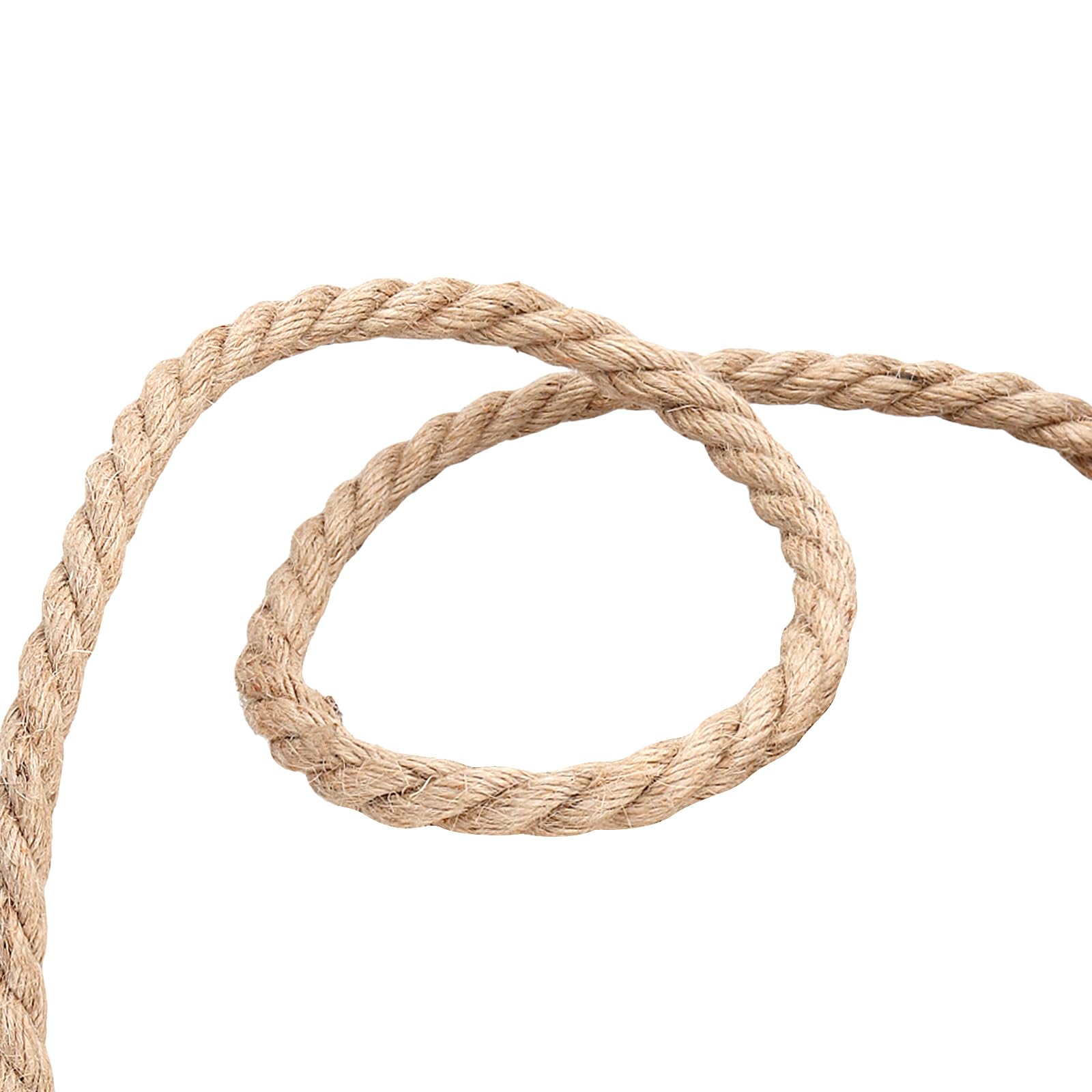 Naturalna lina jutowa 10 mm, 50 m, gruba lina konopna, lina ogrodowa do rzemiosła, na kemping, florystykę, DIY, wiązki, drapak, wiązki