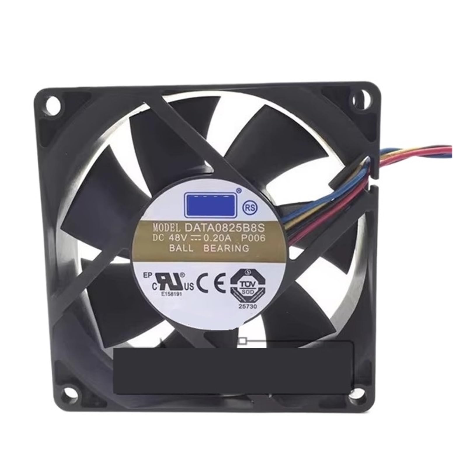 YUSKICCNE 80 * 80 * 25MM 8CM 48V 0.20A DATA0825B8S P006 Four Wire Cooling Fan