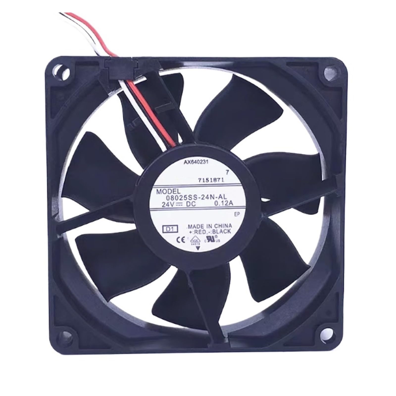 YMUGUEGH 08025SS-24N-AL /08025SA-24Q-FA/08025SA-24R-BL 24V 8025 3-wire fan(08025SS-24N-AL 0.20A)
